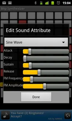 Blip Synthesizer android App screenshot 0